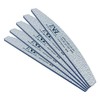 TNBL Nail File Professional Quality (80/80 Grit Half Moon Zebra)