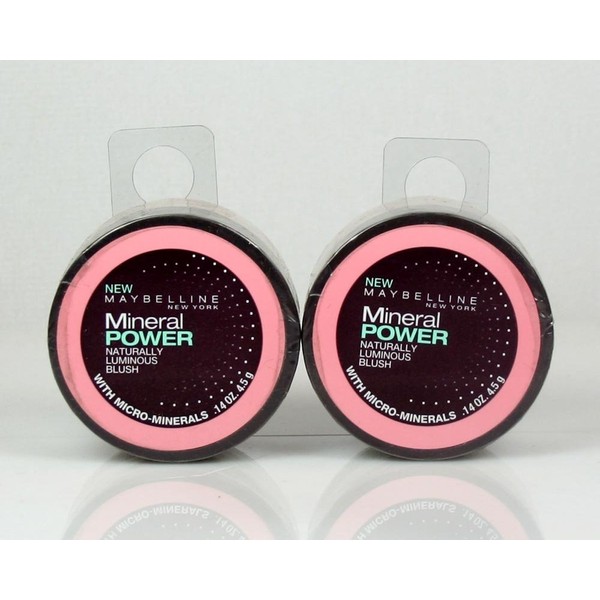 2 Pack Maybelline Mineral Power Naturally Luminous Blush Face Blushes Soft Muave