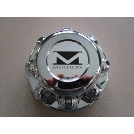 Merhow 8 Lug 6.5" w/ 7/8" Lug Nut Trailer Chrome Center Hub Cap Hubcap