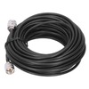 RF Coaxial Cable Black UHF Male to PL259 Electronic Converter