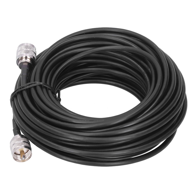 RF Coaxial Cable Black UHF Male to PL259 Electronic Converter