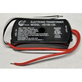 150 Watt - Step Down Transformer - 120 Volt to 12 Volt - For Use with 12V Halogen Lamps - PLT BSET150