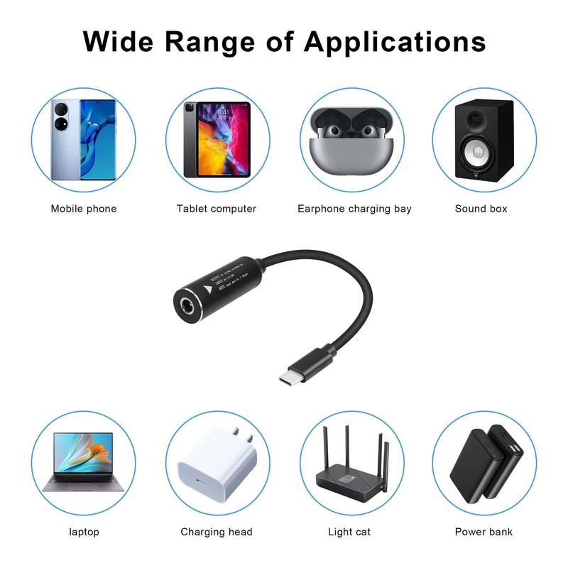 FASTELECTRIC 7.4mm Laptop Charging Adapter Female DC 7.4 x 5.0mm
