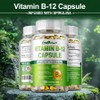Vitamin B-12 Methylcobalamin 1000mcg - Heart and Brain Health Energy Production, 2 Count, 120 Tablets / 비타민 B-12 메틸코발라민 1000mcg - 심장 및 뇌 건강 에너지 생산, 2개, 120정