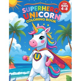 Superhero Unicorn Coloring Book: A Magical Miami Adventure for Kids Ages 4–8 – Featuring Ultra Sparkle