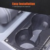 Hudiriy Car Gear Shift Console Anti-Scratch Panel Frame Compatible with
