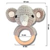 Babyrassel ELEFANT (klein) gehäkelt personalisiert/ohne Personalisierung (Ohne Personalisierung)