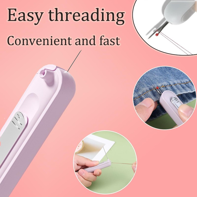 3 PCS Needle Threaders,Needle Threader Tool, 2-in-1 Needle Threader &
