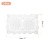 sourcing map 2 Pcs 17x11 Inch Handmade Crochet Doilies, Polyester