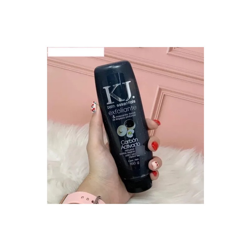 Exfoliante Facial Corporal Extracto Carbón Activado Kj