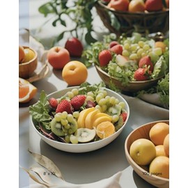 Composition Notebook: Mix Salad Illustration | Journal For College, Students, School, Work, Office | Meal Planner