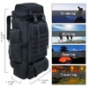 Ogetok 80L Camping Hiking Military Tactical Backpack,Water Resistant Large Travel