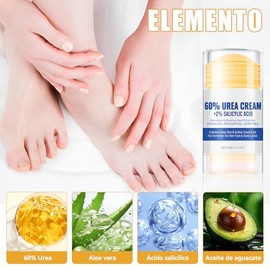 2PCS Crema para Pies, Exfoliante para Pies, Crema Hidratante con Urea 60 para Pies, Extra Strength Callus Remover Cream, Elimina Eficazmente Los Callo