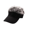 Novelty Hair Visor Cap Adjustable Baseball Hat Adults Men Women,