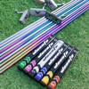 Zenesty ゴルフパターグリップ ミッドサイズ メンズ 45g 2.0 ほとんどのアイアンクラブピストルにフィット 軽量 粘着性の高い表面 繊細なパターン