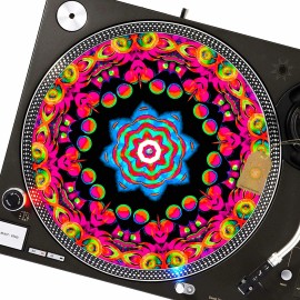 For Technics Psychadelic Superstar Slipmat Turntable 12" for DJ Vinyl LP Audiophile