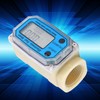 Mini Digital Turbine Flowmeter Diesel Fuel Flow Meter 10‑90L/min 1"