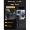 MIKKUPPA 1/2-20 Black Lug Nuts - Replacement for Aftermarket EZGO