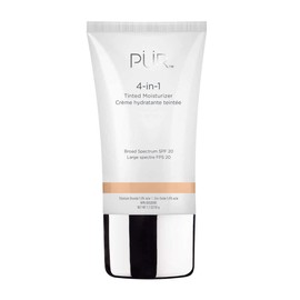 PÜR 4-in-1 Tinted Moisturizer With SPF 20 - Hydrating Face Moisturizer, Primer, & Foundation With Shea Butter, Aloe Vera & Vitamin B3 - Vegan Friendly - Free of Paraben, Gluten & BPA - Buff