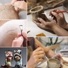 Clay Sculpting Tools，6-Piece Wooden Clay Tool Set 350g High-White Clay
