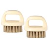 WOONEKY 2pcs Beard Cleaning Brush for Men Multifunctional Hair Care