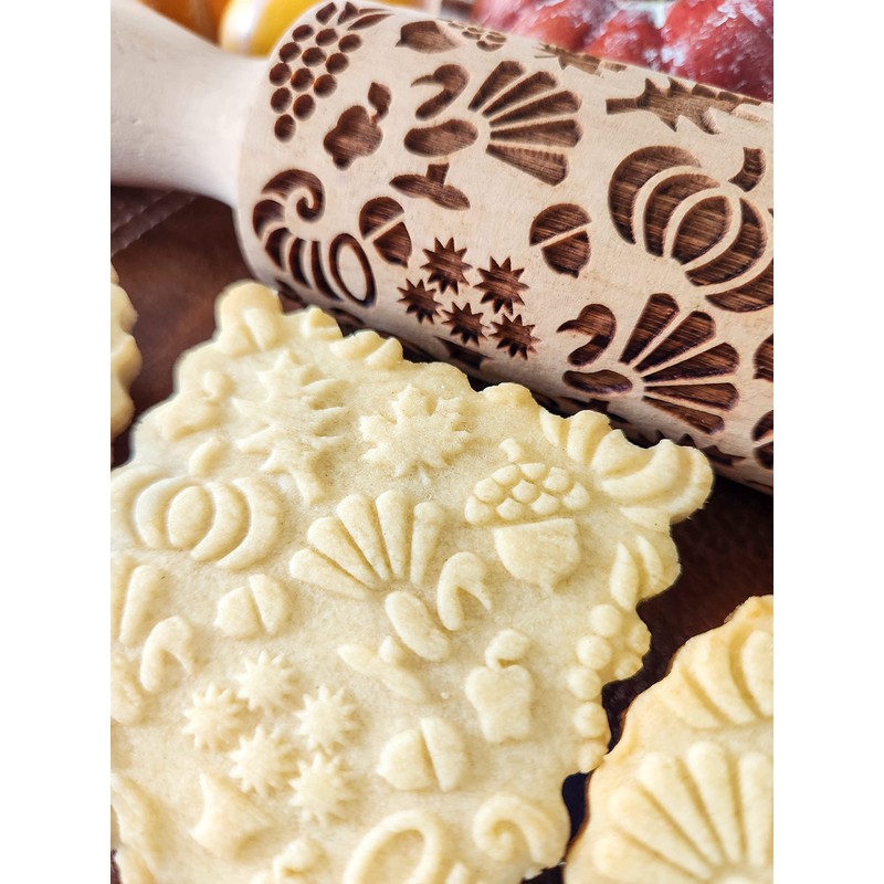 Thanksgiving Embossed Rolling Pin