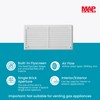 Map Plastic Louvre Air Vent Cover with Flyscreen, for Openings: