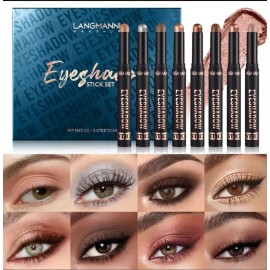 Langmanni Eyeshadow Stick Set Long Lasting, H2Oproof, Highly Pigmented Set A