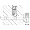 HALDER 22030.0205 Spring Pressure Piece with Ball and Hexagon Socket/Stainless