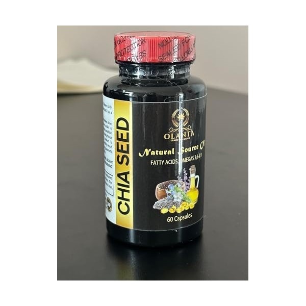 CHIA Seed Extract Oil - Omega 3 Supplement for Brain