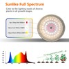 JMXULONG Outdoor LED Grow Lights, Waterproof String Grow Light, Full