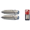 2 Fem Xlr /Male Rca Adapt.-Met