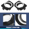 PIT66 Fog Lamp Light Cover Bezel Trim Pair Compatible with