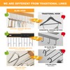 2 Pack Pull Out Closet Hanger with 8 Hooks,Valet Rod