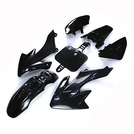 TC-Motor Black Body Work Plastic Fender Fairing Kit For Honda XR50 CRF50 Chinese 50cc 90cc 110cc 125cc 140cc 150cc 160cc Dirt Pit Bike