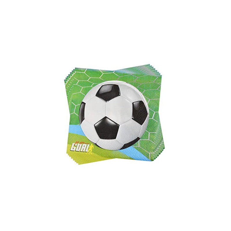 PARTY TIME DC7191F Napkin Goal (Pack of 20) FSC Certified,