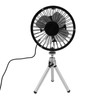 Portable Solar Fan 6W 6 Inches Solar USB Dual Powered