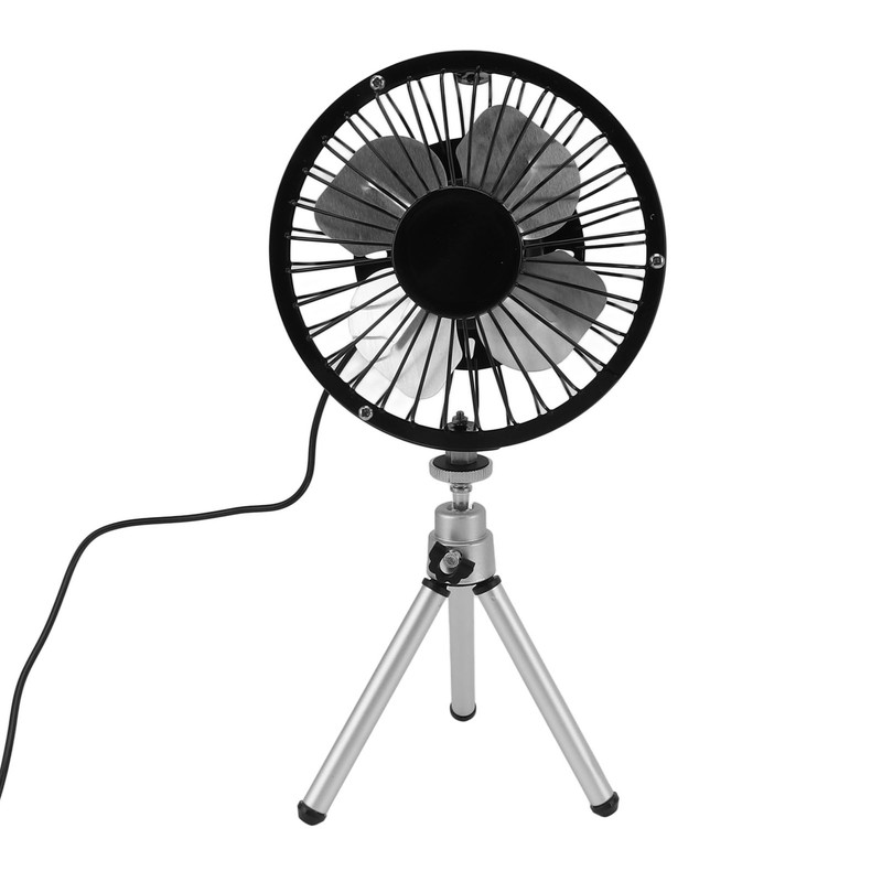 Portable Solar Fan 6W 6 Inches Solar USB Dual Powered