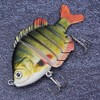 Bionic Multiple Segments Bait Fish Lure Tilapia Shape with Treble