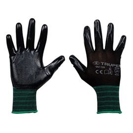 Truper GU-122, Guantes de nylon recubiertos de nitrilo, medianos