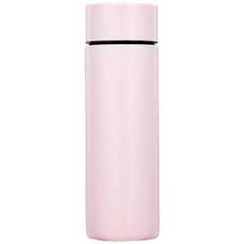 ENJOY Living Water Bottle, 4.1 fl oz (130 ml), Direct Drinking, Screw Stopper, Mini, Stainless Steel, Direct Drinking, Pink