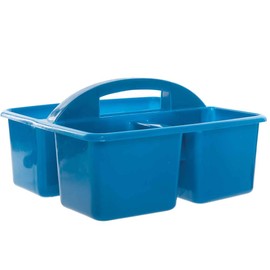 Baker Ross AX320 Plastic Storage Caddy for Kids - Pack of 4, Great for Classroom Organisation, Tool or Desk Tidy, Great for Sorting Arts and Crafts Supplies