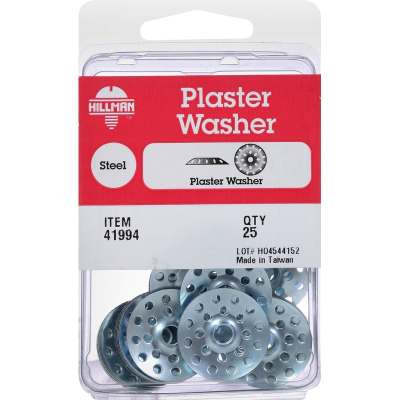 Hillman 41994 Zinc-Plated Plaster Washers - 25 Pieces