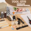 FUXAFU 50 Pcs Book Binding Kits, 13"x7.9" Inch Wooden Book