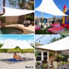 Amagenix Shade Sail - Custom Size White Shade Sail Canopy,
