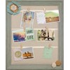 Picture Clip Board- Framed 19x23/ Clothespins/Ribbon/Photo Board/Memo Board
