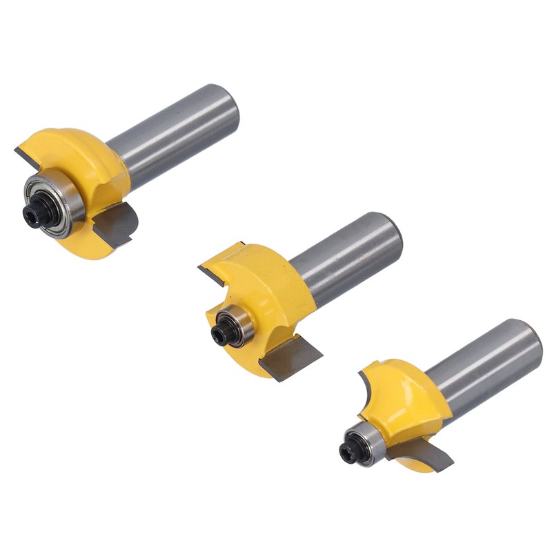 3Pcs Shaker Door Router Bit Set Premium Blade Durable Rustproof