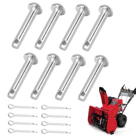 8 Pack 90757-767-000 & 94201-30450 Pin and Split Cotter Pin Replacement Compatible with Hon-da Snowblowers