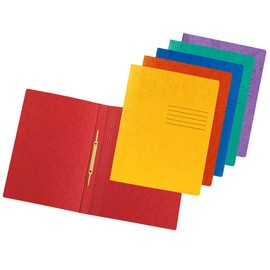 Original DINOR Pack of 6 File Folders + 4 Free Made in Germany Made from Extra Strong Colorspan Cardboard for DIN A4 Commercial Binding Assorted Colours Stapler Ideal for Office and School