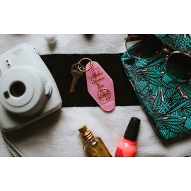 Sorority Shop Alpha Sigma Tau Vintage Motel Keychain
